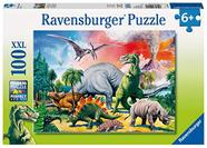 Ravensburger Entre o Quebra-Cabeça dos Dinossauros - 100 Peças