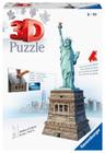 Ravensburger Estátua da Liberdade 108 Peça 3D Quebra-cabeça para crianças e adultos - Tecnologia de clique fácil significa que as peças se encaixam perfeitamente, azul