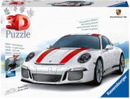 Ravensburger Porsche 911 R - 12528 - 108 Peça 3D Jigsaw Puzzle, Branco, 10" x 4" x 2,75"