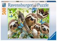 Ravensburger Sloth Selfie 500 Peça Quebra-Cabeça para Adultos - 14790 - Cada peça é única, tecnologia softclick significa que as peças se encaixam perfeitamente