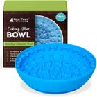 Raw Paws Lick Pad Mat Bowl for Dogs &amp Cat - Distraction Mat for Dogs with Suction - Lick Bowl for Dogs Large to Puppies - Interactive Cat Licking Mat - Dog Mat for Anxiety - Dog Bowl Licking Mat