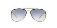 Ray-Ban BLAZE AVIATOR RB3584N 001/19 Ouro Lente Transparente Azul Degradê Tam 58