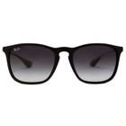 Ray Ban Chris RB4187 - Preto/Cinza Degradê 622/8G 54mm - Óculos de Sol