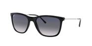 Ray-Ban RB4344 601/78 Preto Lente Polarizada Azul Degradê Tam 56