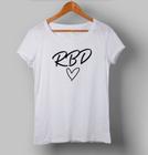 RBD - Camisa Feminina Baby Look Rebelde Music Heart