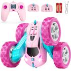 RC Stunt Car HIEKYOIT rosa para meninas de 6 a 12 anos com controle remoto