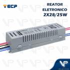 REATOR ELETRÔNICO P/LÂMPADA FLUORESCENTE 2x28W 220V