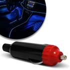 Reator Plug 12v Para Fita Led Neon Painel Carro Preto com Vermelho