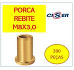 Rebite Com Rosca Interna Porca Rebite 3,0 H 17 M8 C/ 200 - Ciser