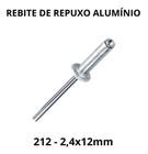 Rebite De Alumínio Repuxo 212 2,4x12mm - 50 Unidades