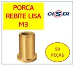 Rebite M3 Com Rosca Interna - Easy CLINCH - 50 Unidades
