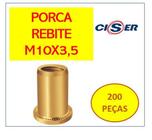 Rebite Rosca Interna Porca Rebite 3,5 H M10 - Easy Clinch