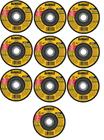 Rebolo DeWalt DW4514B5 para Metal (4,5x1/4x7/8") - Pacote com 10 Unidades