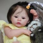 Reborn Baby Doll RXDOLL, corpo inteiro, vinil de silicone, menina, 45 cm