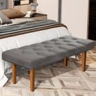 Recamier Banco Paris Para Cama Casal 130cm Suede Pavia Decorativo - Mobigu