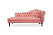 Recamier Barcelona 160 cm Esquerdo Rosa - Renascer Decor