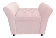 Recamier Bau Egeo Dominic Decor 90x51 Suede Rosa Bebe - Dominc Decor