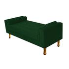 Recamier Baú Félix Queen Size 160cm Suede Verde - ADJ Decor