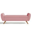 Recamier Bau Grecia 1,60m Suede Rose - Clique Decor