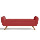 Recamier Bau Grecia 1,60m Suede Vermelho - Clique Decor