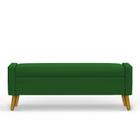 Recamier Bau Londres 1,60m Suede Verde - Clique Decor - Clique decorações