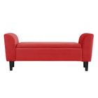 Recamier Bau Malibu 1,60m Suede Vermelho - Inova Decor