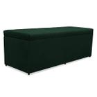 Recamier baú mavi 90cm tecido suede verde - SRJ IMÓVEIS