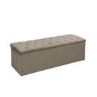 Recamier Baú Para Cama Box Queen 160 - Suede - Vania Decor