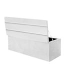 Recamier Baú para o Quarto Naomi 140 Cm Casal material sintético Branco - Móveis Mafer