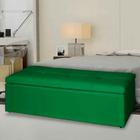 Recamier Casal Bau king 195 cm Verde Carol Mafer - Móveis Mafer