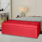 Recamier Casal Bau king 195 cm Vermelho Carol Mafer