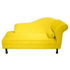 Recamier Divã Dubai 140 cm Braço Esquerdo Amarelo