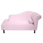 Recamier Divã Dubai 160 cm Braço Esquerdo Rosa Claro