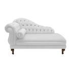 Recamier Divã Namoradeira Larissa 185cm Direito de Quem Senta Corano Branco - INCASA DECOR