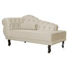 Recamier Divã Namoradeira Larissa Lado Direito belo tok - Suede Bege