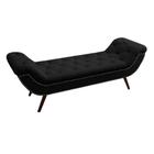 Recamier Divã Odessa P04 195 cm Suede Preto TCA 944 - Amarena Móveis