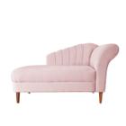 Recamier Divã Olivia 1,60cm material sintético Rosa Bebe - Lares Decor