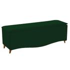 Recamier Divã Yasmim Baú 160 cm Estofado 2 Lugares Queen Size Para Sala de Estar Quarto Suede Verde - Amarena - Am Decor