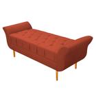 Recamier Estofado Ari 160 cm Queen Size Suede Terracota - ADJ Decor