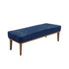 Recamier Genova 195 cm Luxo Suede com Madeira Maciça - SSX Multicoisas