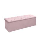 Recamier Sapateira Lana Para Decoração Quarto E Cama Box Casal 140 CM - Sv Decor