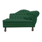 Recamier Sofá Esquerdo Larissa 120cm Sala Veludo Verde - INCASA DECOR - Doce Lar Decorações