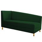 Recamier Valéria 160cm Lado Direito Suede Verde - ADJ Decor