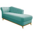 Recamier Vanessa 160cm Lado Direito Suede Azul Tiffany - Amarena Móveis - Am Decor