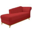 Recamier Vanessa 160cm Lado Esquerdo Corano Vermelho - ADJ Decor