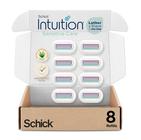 Recarga de intuição Razor Blades Schick com aloe orgânico de 8 quilates - INTUITION