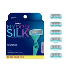 Recargas Razor Blade Schick Hydro Silk Sensitive, 6 unidades