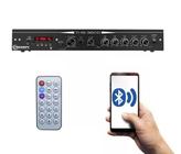 Receiver Home Amplificador Residencial Taramps THS 3600 Mic USB BT AUX Som Ambient