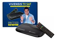 Receptor Digital Vivensis Vx10 Sat Hd Nova Parabólica Banda KU TV Tubo LCD LED HDMI e Audio e Vídeo