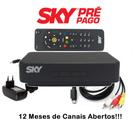 Receptor SD SKY Pre Pago com 12 Meses de Canais Abertos